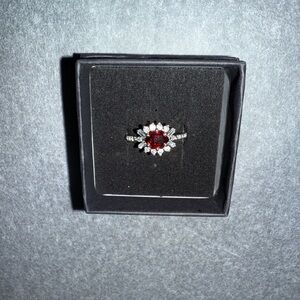 BP Garnet Gemstone Ring Sz 9